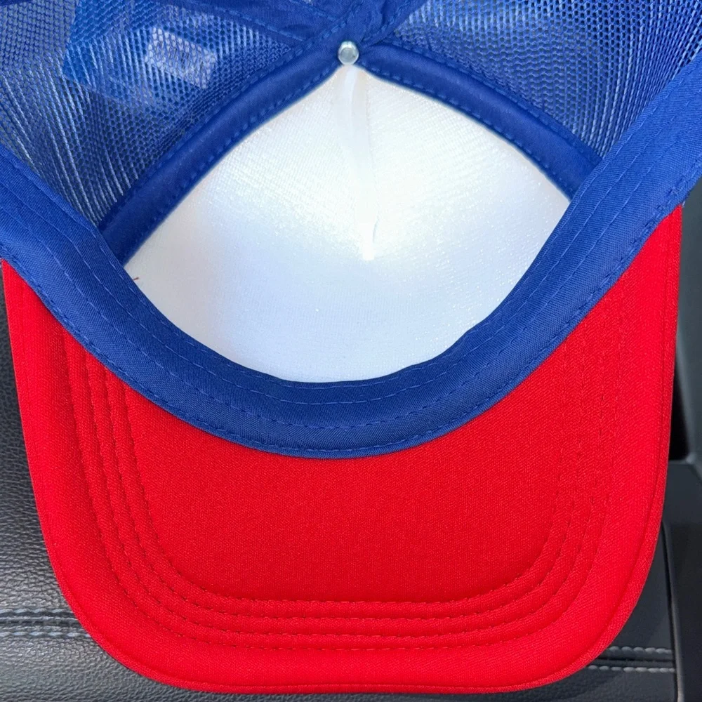 Oh My Stars Trucker Hat - Red, White & Blue❤️🤍💙
